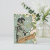 Vintage-Mutter Altered-Art-Muttertag Postkarte (Stehend Vorderseite)