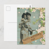 Vintage-Mutter Altered-Art-Muttertag Postkarte (Vorne/Hinten)