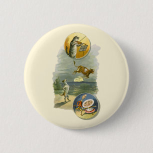 Vintage-Mutter-Gans-Kinderreim Hey Diddle Button