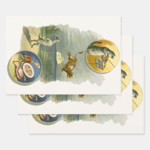 Vintage-Mutter-Gans-Kinderreim Hey Diddle Geschenkpapier Set