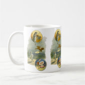 Vintage-Mutter-Gans-Kinderreim Hey Diddle Kaffeetasse (Links)