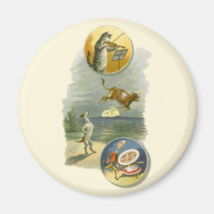 Vintage-Mutter-Gans-Kinderreim Hey Diddle Magnet