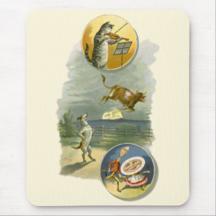 Vintage-Mutter-Gans-Kinderreim Hey Diddle Mousepad