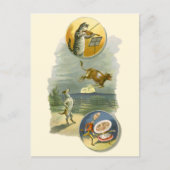 Vintage-Mutter-Gans-Kinderreim Hey Diddle Postkarte (Vorderseite)