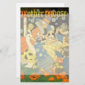 Vintage Mutter Gans lesen Bücher für Kinder Briefpapier (Vorne/Hinten)