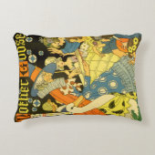 Vintage Mutter Gans lesen Bücher für Kinder Dekokissen (Vorderseite)