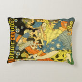 Vintage Mutter Gans lesen Bücher für Kinder Dekokissen (Rückseite)