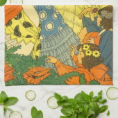 Vintage Mutter Gans lesen Bücher für Kinder Handtuch (Gefaltet)