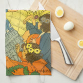 Vintage Mutter Gans lesen Bücher für Kinder Handtuch (Viertel Falte)