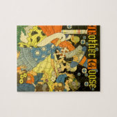 Vintage Mutter Gans lesen Bücher für Kinder Puzzle (Horizontal)