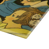 Vintage Mutter Gans lesen Bücher für Kinder Schneidebrett (Ecke)