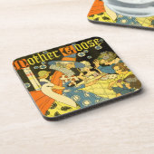 Vintage Mutter Gans lesen Bücher für Kinder Untersetzer (Linke Seite)