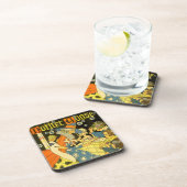 Vintage Mutter Gans lesen Bücher für Kinder Untersetzer (Rechte Seite)