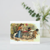 Vintage Mutter-Katze Postkarte (Stehend Vorderseite)