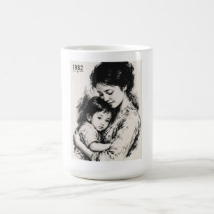 Vintage Mutter & Kind 1982 Kaffeetasse