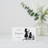 Vintage Mutter-Kinderbabysitter-Geschäfts-Karte Visitenkarte (Stehend Vorderseite)