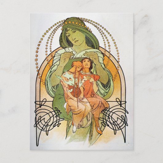 Vintage Mutter Maria Postkarte (Vorderseite)