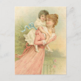 Vintage Mütter Tag Mutter und Kind Postkarte