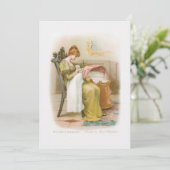 Vintage Mutter und Baby Feiertagskarte (Stehend Vorderseite)