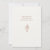 Vintage Mutter und Baby Feiertagskarte (Rückseite)