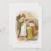 Vintage Mutter und Baby Feiertagskarte (Vorne/Hinten)