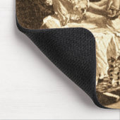 Vintage Mutter und Baby Mousepad (Ecke)