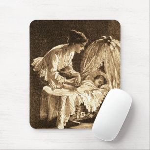 Vintage Mutter und Baby Mousepad
