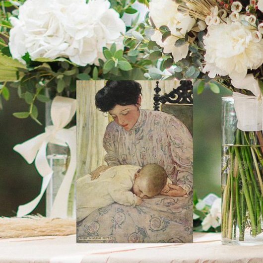 Vintage Mutter- und Babytageskarte Feiertagskarte