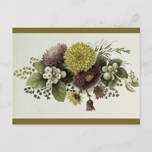 Vintage Mütter und Beeren Postkarte (Vorderseite)