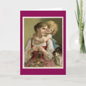Vintage Mutter und Kind Karte (Vorderseite)