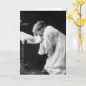 Vintage Mutter und Kind Karte (Gelbe Blume)