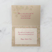 Vintage Mutter und Kind mit Blume Karte (Innenseite)