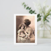 Vintage Mutter und Kind Postkarte (Stehend Vorderseite)