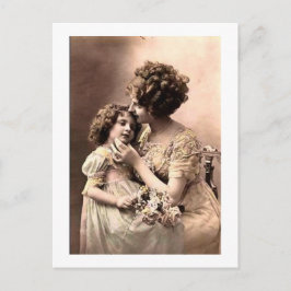 Vintage Mutter und Kind Postkarte