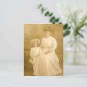Vintage Mutter und Kind Postkarte (Stehend Vorderseite)