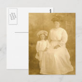 Vintage Mutter und Kind Postkarte (Vorne/Hinten)