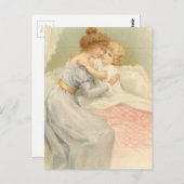 Vintage Mutter und Kind Postkarte (Vorne/Hinten)