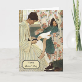Vintage Mutter und Kind von Jessie Willcox Smith Karte