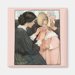 Vintage Mutter und Kind von Jessie Willcox Smith Magnet