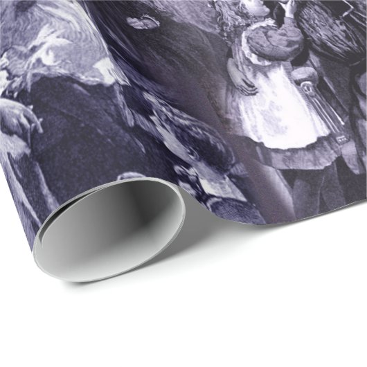 Vintage Mütter und Kinder Geschenkpapier (Rolleneckpunkt)