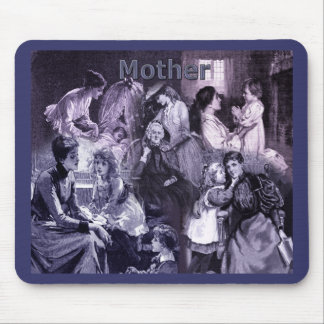 Vintage Mütter und Kinder Mousepad