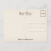 Vintage Mutter und Kinder Postkarte (Rückseite)