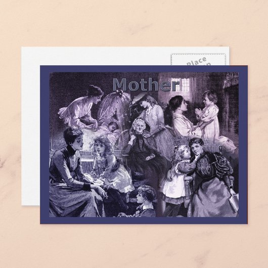 Vintage Mütter und Kinder Postkarte