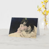 Vintage Mutter und Tochter Karte (Gelbe Blume)