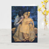 Vintage Mutter und Tochter Karte (Gelbe Blume)