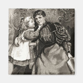 Vintage Mutter und Tochter Magnet (Vorne)