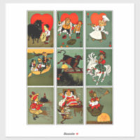 Vintage Müttergosen-Kinderzimmer-Rhythmen Kunstsam