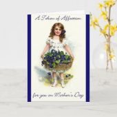 Vintage Muttertag Karte (Gelbe Blume)