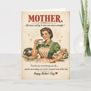 Vintage Muttertag Karte