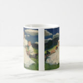 Vintage Muttertag, Mutter mit Kindern Kaffeetasse (Mittel)